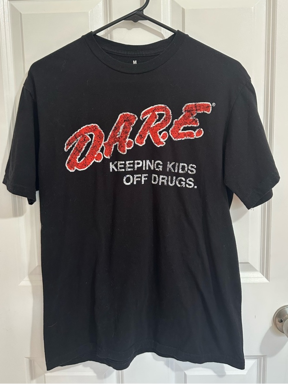Black D.A.R.E. Short Sleeve Graphic T-Shirt - Size M